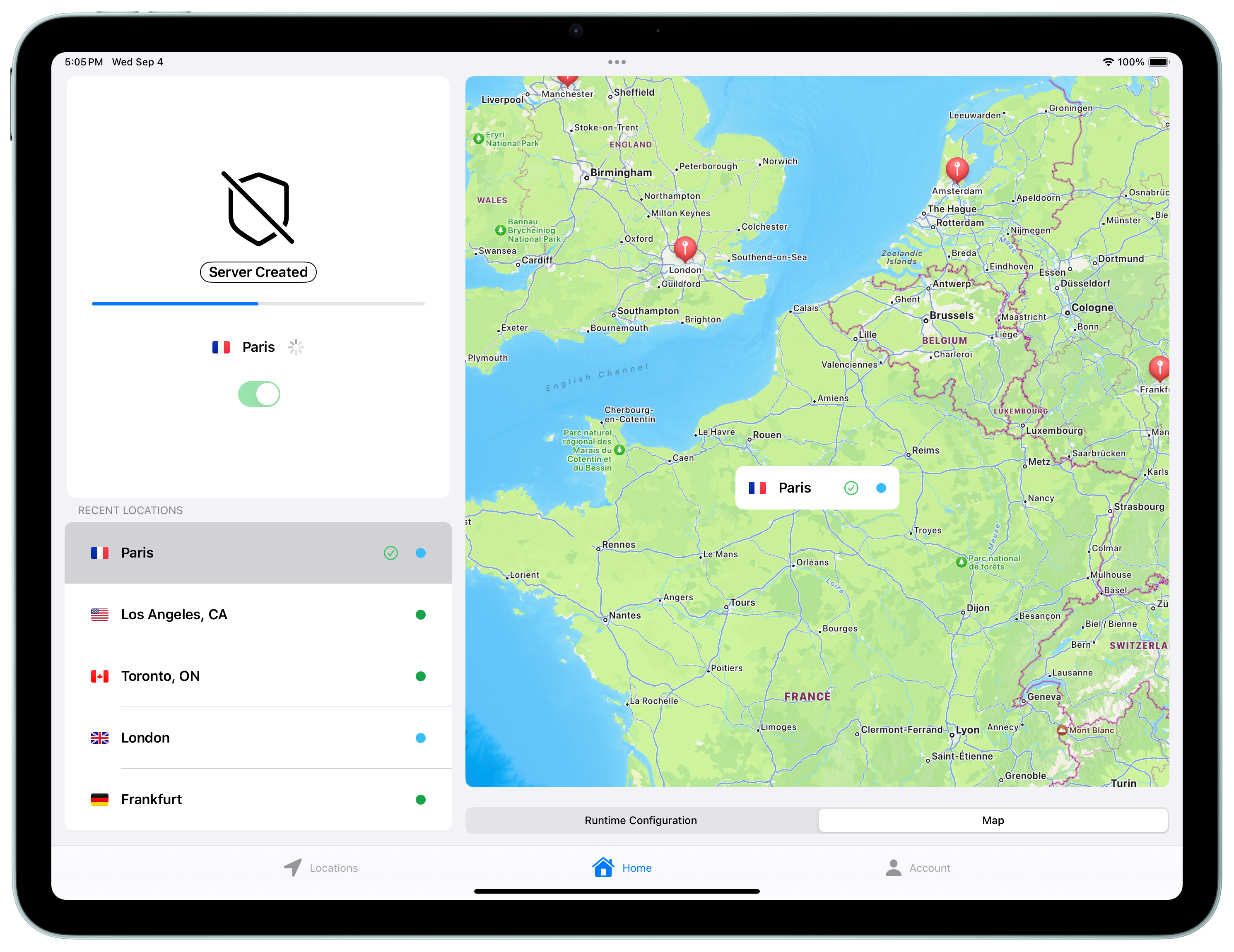 Stockholm VPN on iPad